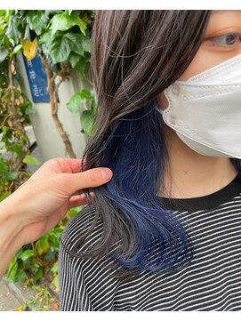 アクト 仙川店(ACT) ブルーラベンダー/インナーカラー/ネイビーブルー