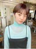 マッシュショートヘア丸みショートボブ20代30代表参道