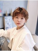 ハイライト/外国人風/ニュアンスパーマショート/FIEL東戸塚