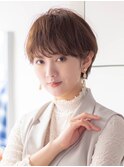 マッシュショート20代30代40代大人可愛い暗髪うる艶髪青山表参道