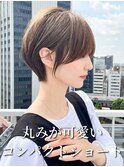 サイドバング 前髪なしショート マッシュボブ 大場猛