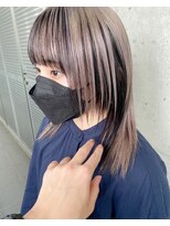 ガルボ ヘアー(garbo hair) #インナーカラー#ハイトーン#ウルフカット#10代#20代#高知