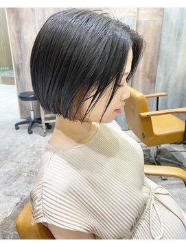 ヘアラウンジ アングゥ(hair lounge ungu) ちらっとインナーミニボブ