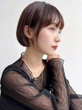 トルネード(TORNADO) 大人ショートボブ前髪ありミニボブ丸顔絶壁面長エラ張り A1113