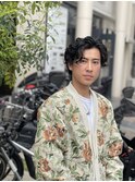 波巻き束感ショートツーブロックマッシュアップバングコンマヘア