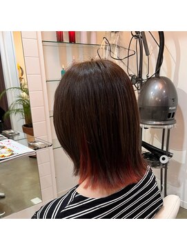 ロゼアリュール(ROSE’ allure) ボブ×インナーカラー