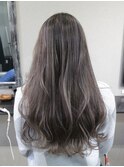 ロング×シルバーバレイヤージュ