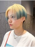 エンドカラーブルー__ハッシュカットフルバング_ba476782