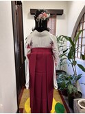 ハーフアップ編み込み