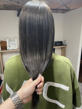 ラフ 難波店(LAFF) #黒髪#ボブルフ#ネビージュ#小顔#ワンレン