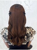 推し活 ライブ 量産型 ハーフツイン×ベロアリボン
