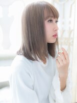 モッズ ヘア 福岡姪浜店(mod's hair) mod's姪浜/グレージュアッシュ前下がり切りっぱなしボブディh