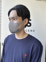ファイブシーン アオヤマ(5SCENE AOYAMA)&nbsp;ビジネスヘア就活ヘアツーブロック刈り上げフェードメンズ