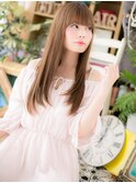 透け感☆大人かわいい小顔ミルキーベージュh3川口20代30代40代