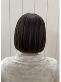 グレージュアッシュグレージュショートカットミニボブ