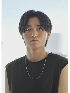 にもう ダークアッシュ ニュアンスパーマ 韓国マッシュ s12