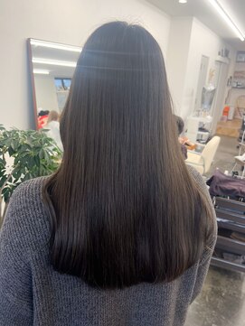 ポール(pole) 札幌ロング　オリーブグレージュレイヤーカット