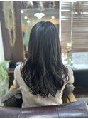 コテ巻き風パーマ