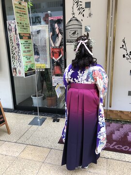 ミューズヘアーロイヤルフィネス(Muse hair Royal finesse) アップ 着物