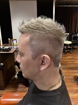 ランソキングス 北千住(RUNSO Kings) ミルクティー×イケモヒstyle♪スパイキーショート♪イケオジ♪