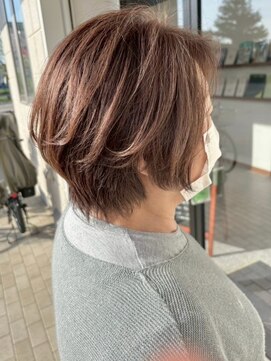 ワンマイル 八潮店(one mile) ふわっとショート×ベージュ