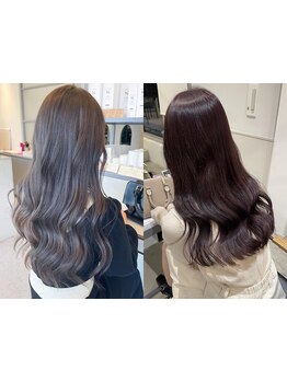 髪質改善特化サロンが提案するオーダーメイドカラー。髪の状態を見極め、厳選薬剤と高技術で理想を実現◎