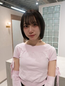 エン 栄店(enne) ココアベージュ×小顔ボブ