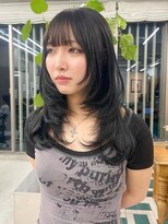 ノエ(noe) 黒髪カタログ/クラゲヘアー/オリーブグレー/栄r15