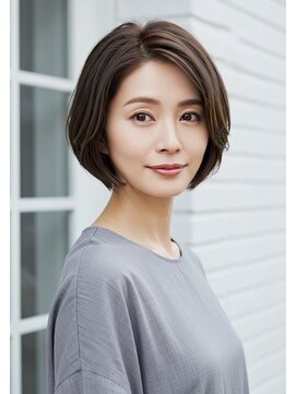 ネックス 表参道本店(nex) #ショートボブ#表参道駅#ハイライト#白髪ぼかし#白髪#白髪染め