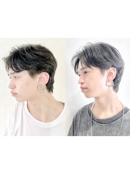 人気のメンズカットでトレンドスタイル【白髪染め/白髪ぼかしハイライト/ボブ/メンズ/メンズパーマ/men's】