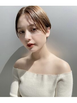 キース ヘアアンドメイク 恵比寿(kith. hair&make) 小顔に見えるショートヘア えりあしスッキリ 前髪長め 髪質改善