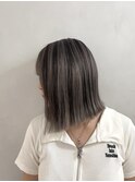 ハイライト/ダークアッシュ似合わせカットミディアムレイヤーe15