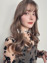 バイオレット 表参道店(Violet)&nbsp;ブリーチ無しチョコレートブラウン韓国ヘア顔周り2way前髪