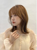 ラボヌールヘアー オリビエ 北千住店(La Bonheur hair Olivier)&nbsp;くびれレイヤー/ミディアムレイヤー/外ハネ/くびれ外はね
