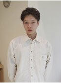 刈り上げなしアクティブショート×パーマ