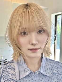 ベイ(BAE)の写真/ブリーチ/ブロンド/ミルクティー/ベージュもお任せ！トレンドカラーで垢抜けヘアに◎