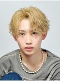 刈り上げセンターパート/波巻きツイストスパイラル/南堀江