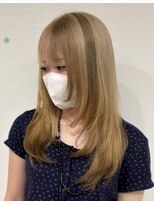 サニー 西中島店(sunny.)&nbsp;ミルクティーベージュ/プッカモリヘア/シースルーバング