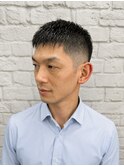 30.40代新宿ビジネスマン◎ナチュラルフェード／スポーツ刈り
