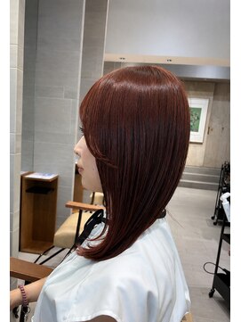 キミトヘアデザインアンドスパ(Kimito Hair design&spa) ピンクブラウン/ミディアム/レイヤー
