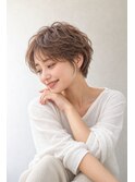 軽やかマッシュベリーショートパーマ