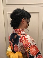 ゆるふわ浴衣ヘアセット(8)