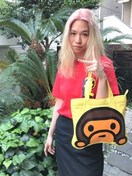 ブロック ジャポン(bloc japon) ベイビーピンクホワイトグラデーション・抜け感ハイライト