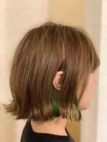 アトリエコパン(atelier copan) インナーカラーボブガッツリミドリ