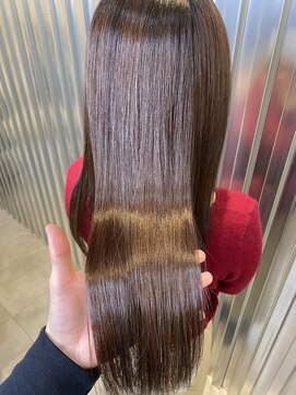 ジーナ セントラル銀座(Zina) セシルカットフリンジウェーブ×大人かわいい前髪ココアブラウン