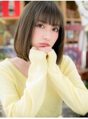 ■大人ハイライト切りっぱなし小顔ボブ103-6★上尾20代30代40代