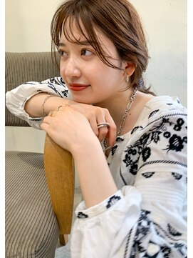 セーヌパス(CEINE PATH) シースルーバング/グレージュカラー【中目黒/代官山】