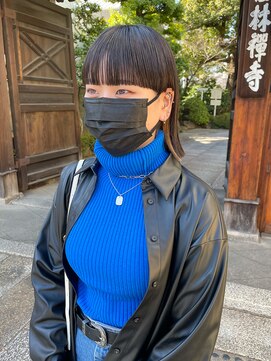 トゥコ(tuco) スーパーワイドバングパッツンインナーカラーモード