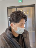 ワイルドメンズパーマツーブロック群馬太田