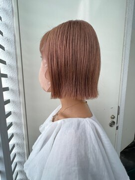 ジーナ セントラル銀座(Zina) ピンクベージュ＊タッセルカット＊ダブルカラー【ZinaCENTRAL】